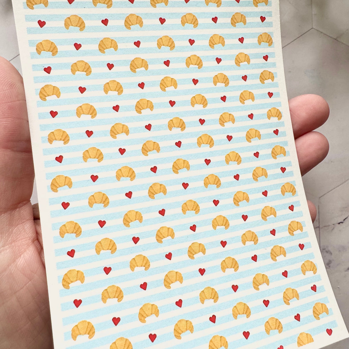 Croissant Love - Water Soluble Transfer