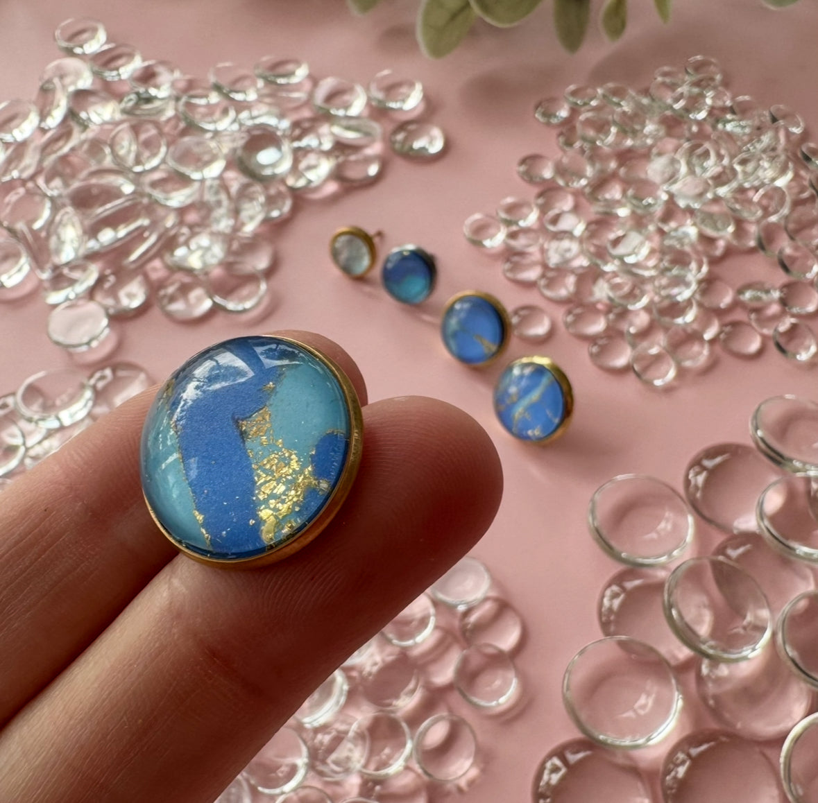 Glass Cabochons - Circle - 50 pack