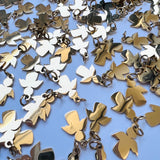 Angel Charms - Gold Plated Stainless Steel - 10 pack