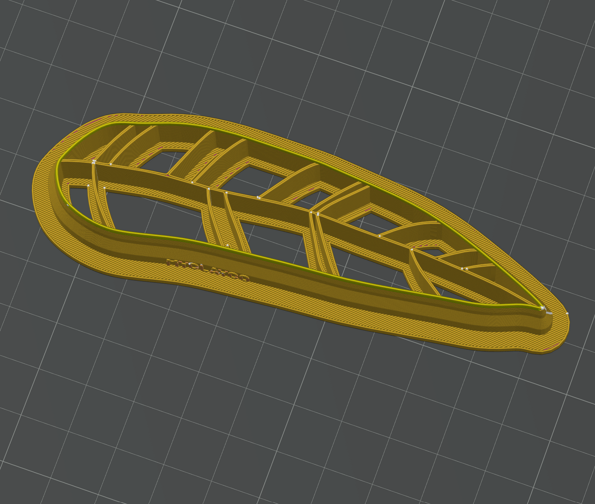 Gum Leaf Bookmark Cutter STL - digital download