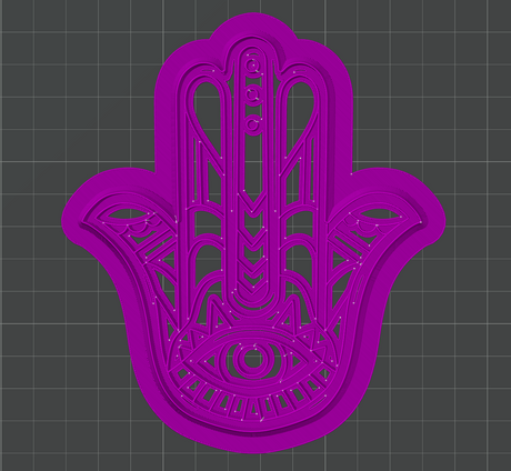 Hamsa Hand Decor Cutter STL - digital download