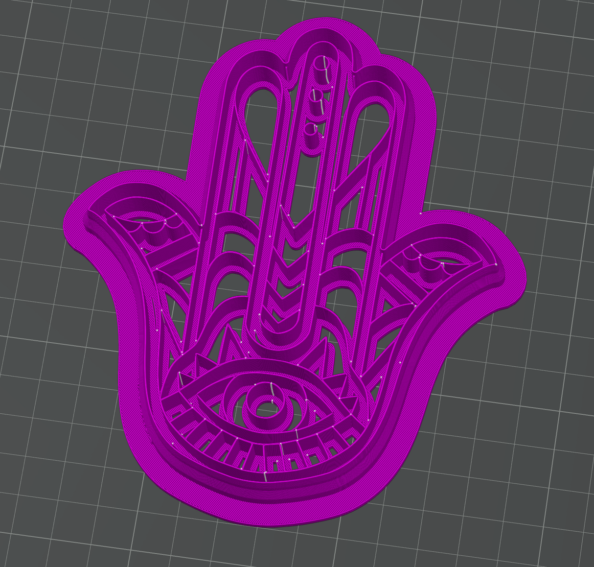 Hamsa Hand Decor Cutter STL - digital download