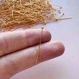 Ball Head Pins - Gold Plated Stainless Steel