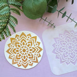 Lotus Mandala Stencil