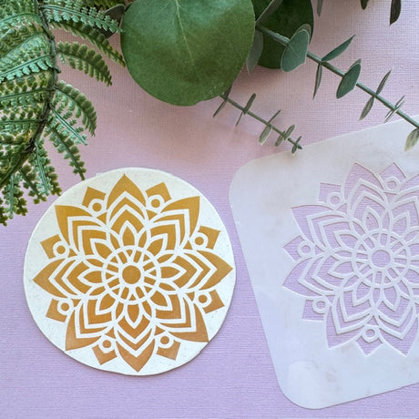 Lotus Mandala Stencil