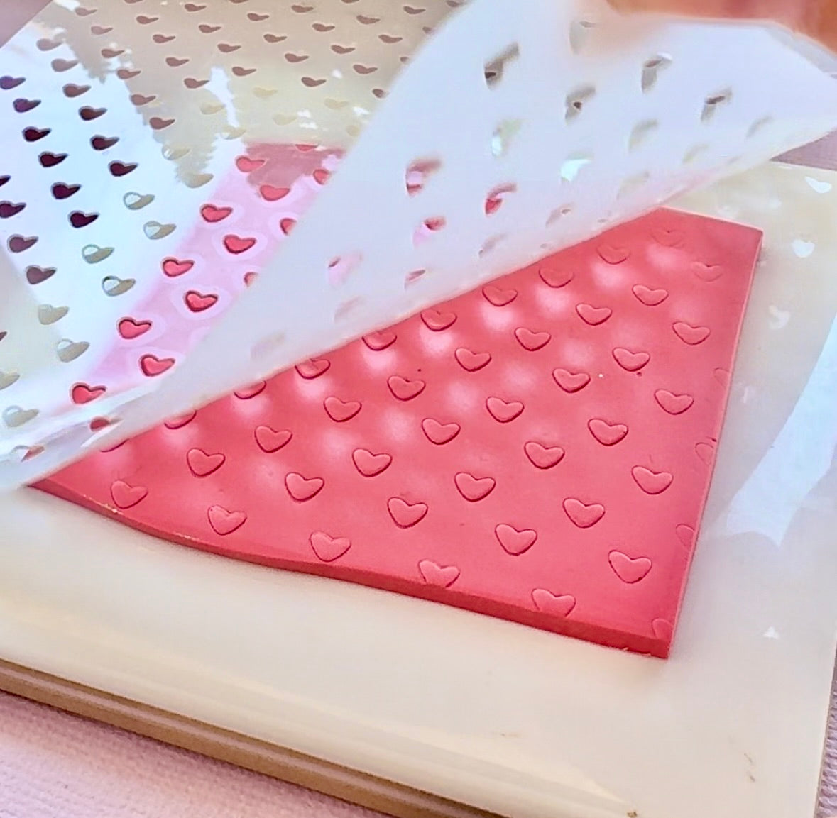 Cute Hearts Stencil