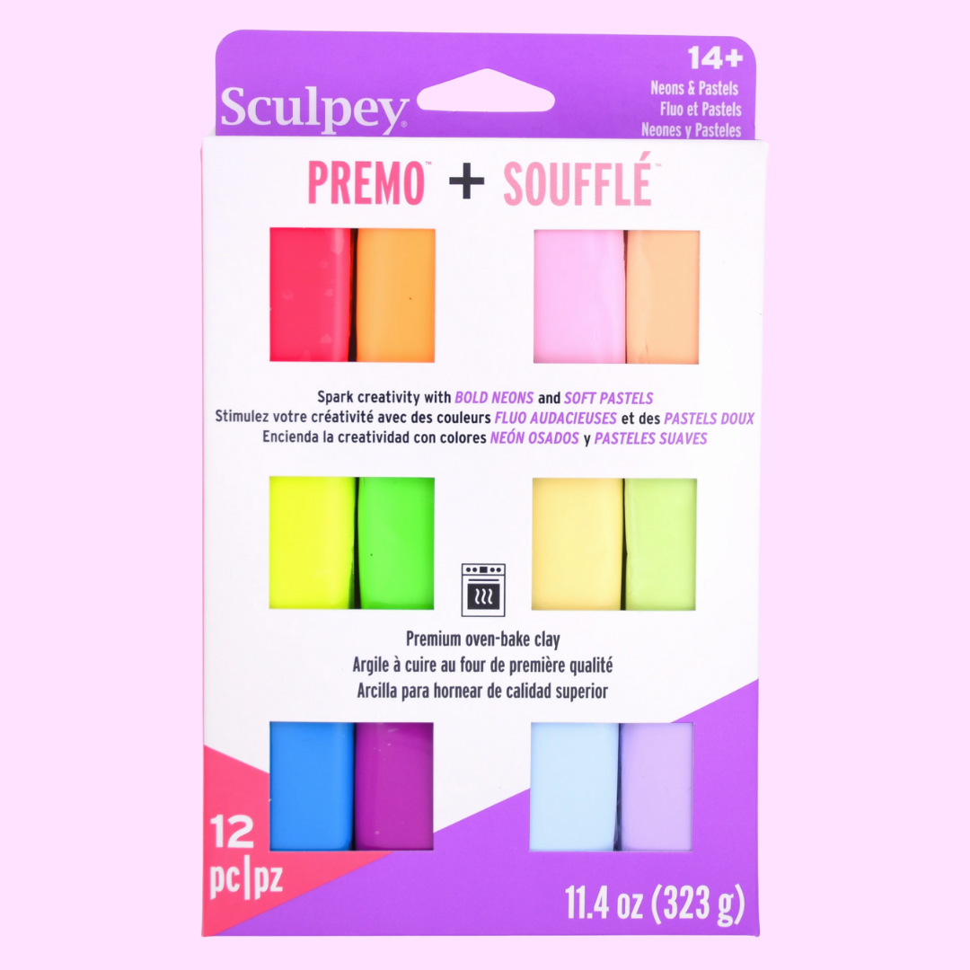 Sculpey Premo + Souffle Multipack - Neon & Pastels