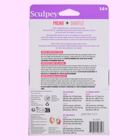 Sculpey Premo + Souffle Multipack - Neon & Pastels