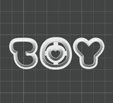 Cute Joy Dangle Cutter Set STL - digital download