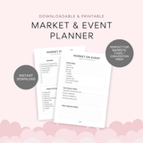 Market & Event Planner Printable