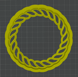 Nautical Circle Frame Decor Cutter STL - digital download