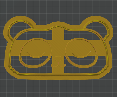 Panda Glasses Tray Cutter STL - digital download