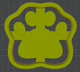 Paw Print Decor - 4 Cutter Set STL - digital download
