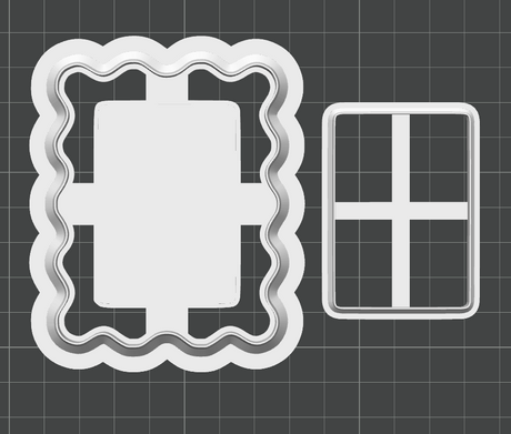 Postage Stamp Frame 80mm Decor Cutter STL - digital download