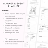 Market & Event Planner Printable