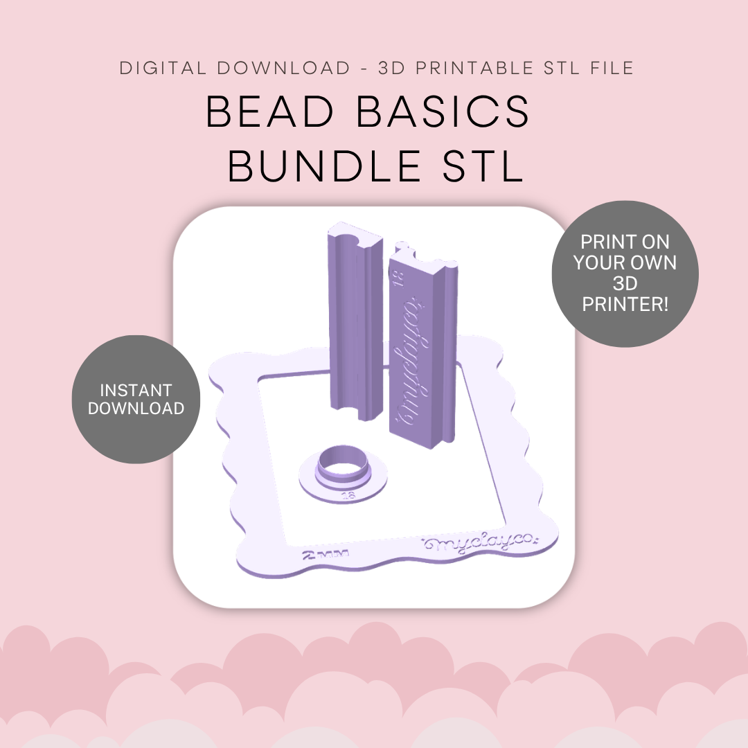 Polymer Clay Bead Basics Bundle STL - digital download