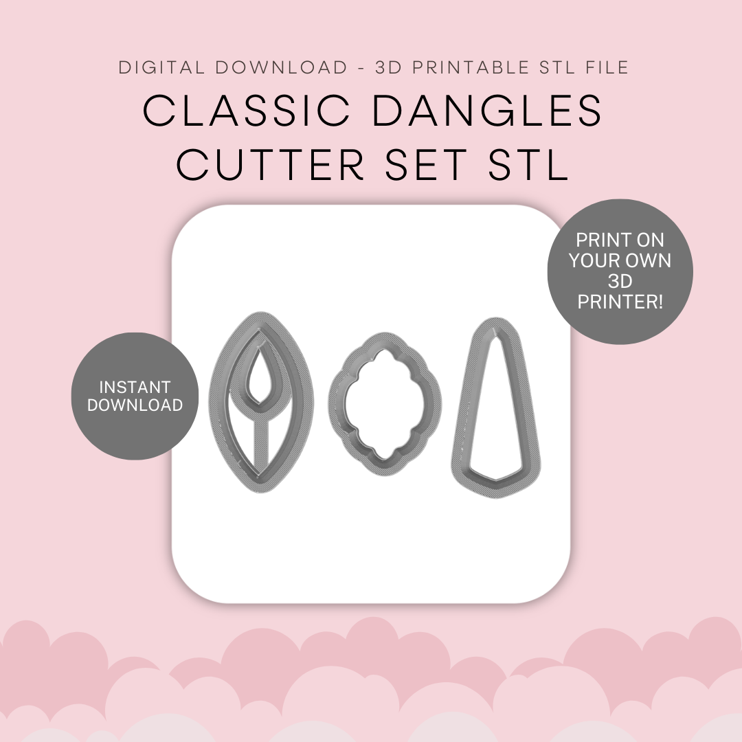 Classic Dangles Cutter Set STL - digital download