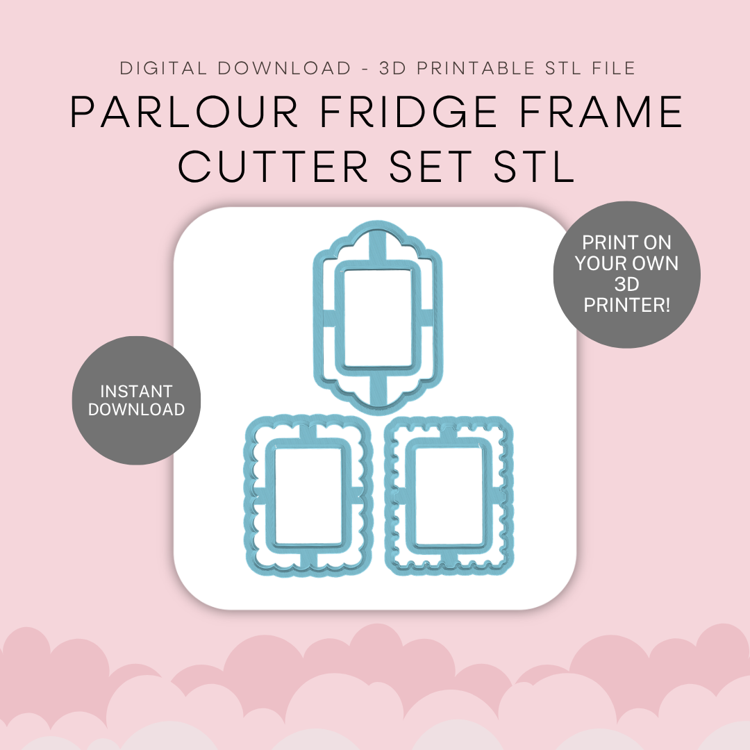 Parlour Fridge Frames Cutter Set STL - digital download