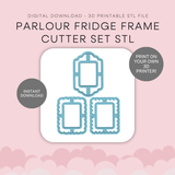Parlour Fridge Frames Cutter Set STL - digital download
