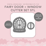 Fairy Door and Window Cutter Set STL - digital download