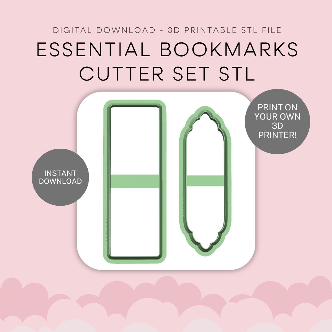 Essential Bookmarks Cutter Set STL - digital download