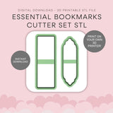Essential Bookmarks Cutter Set STL - digital download