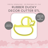 Rubber Ducky Decor Cutter STL - digital download