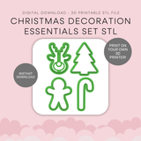 Christmas Decoration Essentials Set STL - digital download