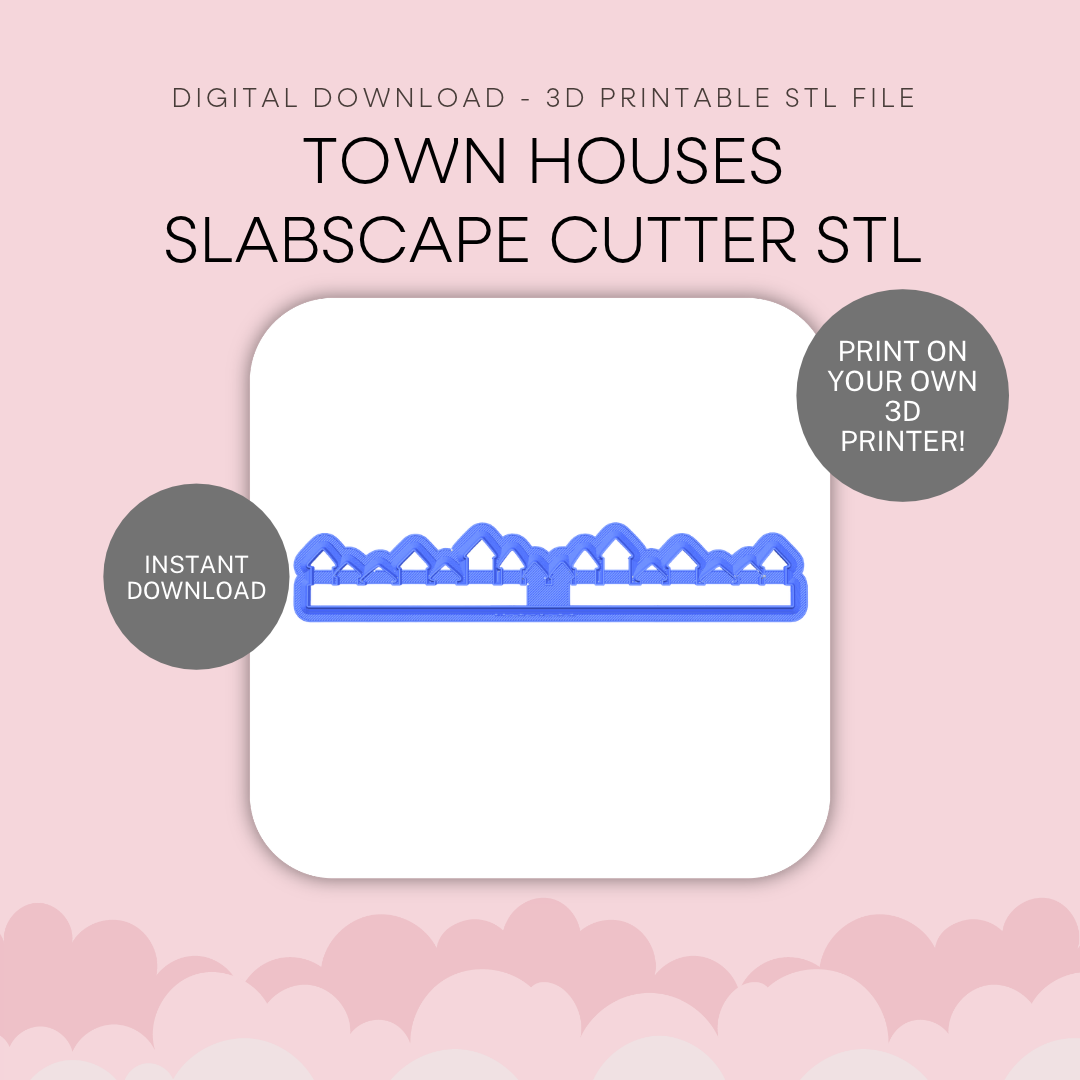 Town Houses Slabscape cutter STL - digital download
