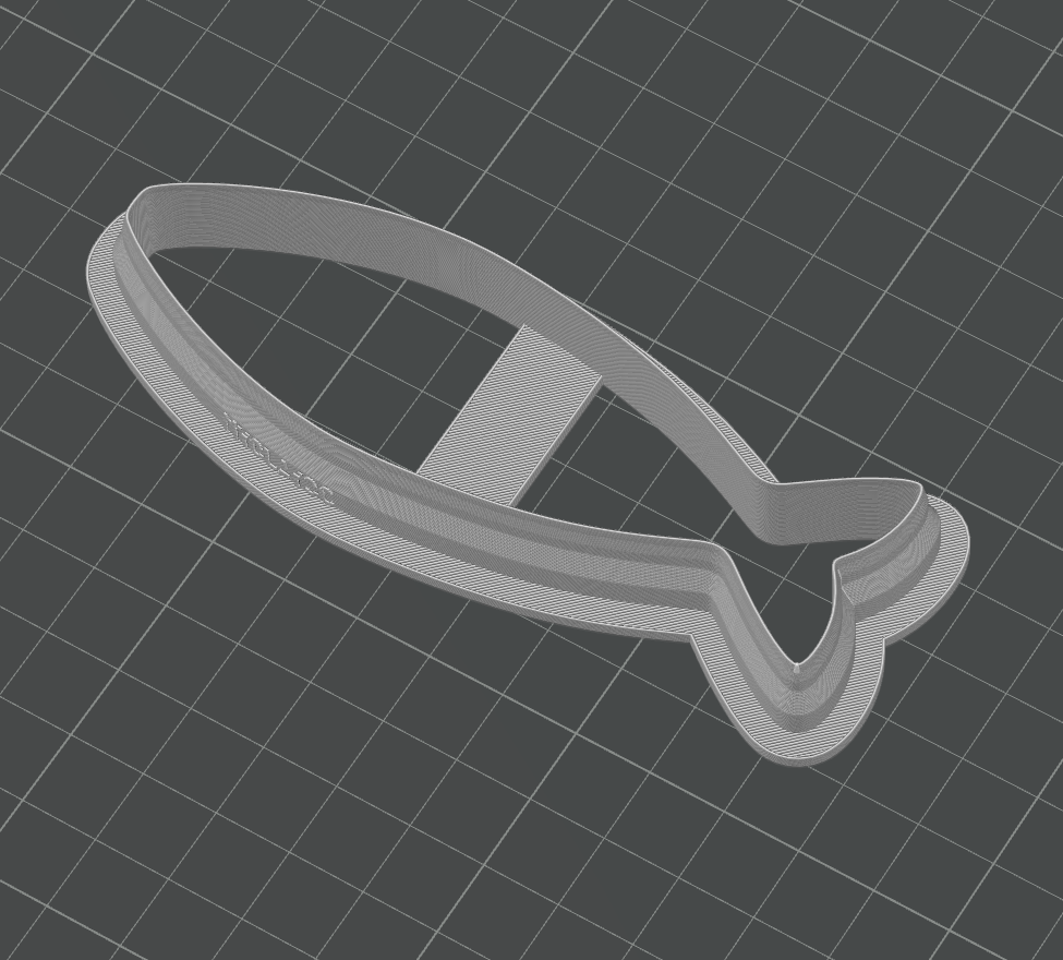 Sardine Fish Bookmark Cutter STL - digital download