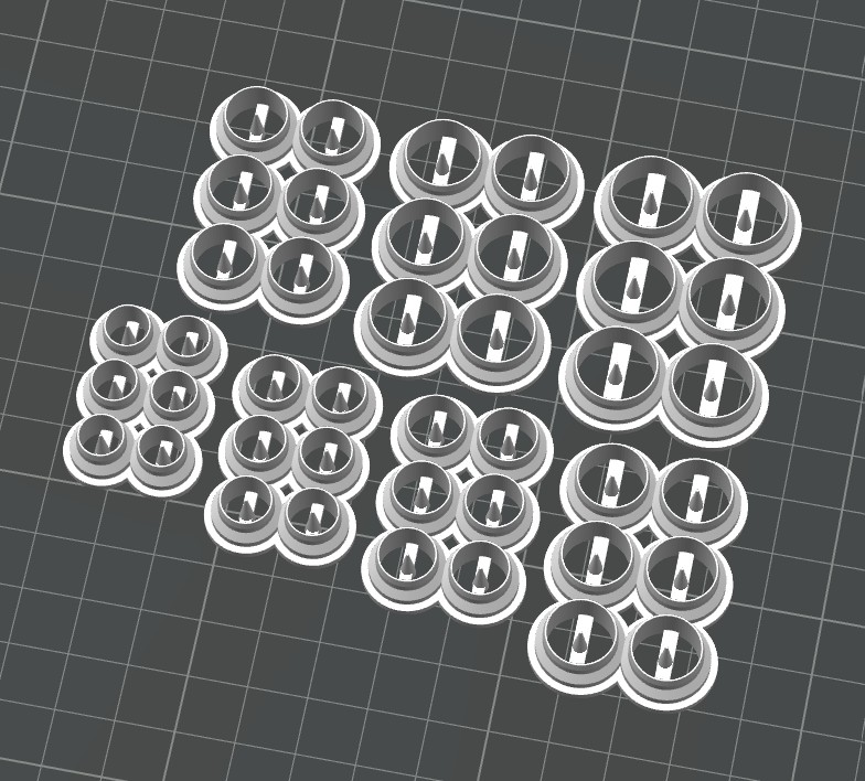 Stud Embedding Multi-Cutter Bundle STL - digital download