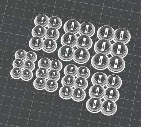 Stud Embedding Multi-Cutter Bundle STL - digital download