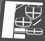 Bookshelf Tavern Sign Bundle STL - digital download