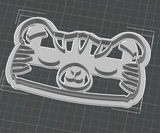 Tiger Glasses Tray Cutter STL - digital download