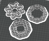 Christmas Wreath Decoration Set STL - digital download