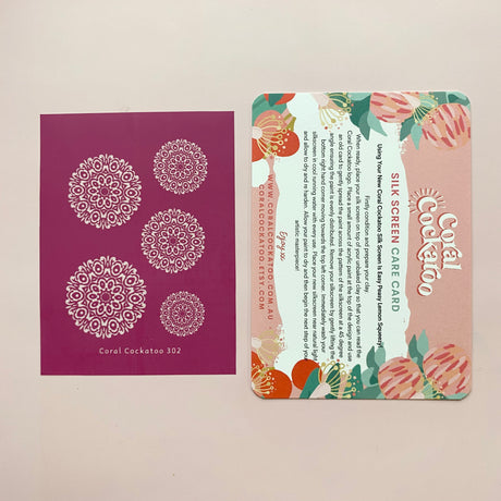 Abstract Pattern Mandala Earrings (302) Silk Screen