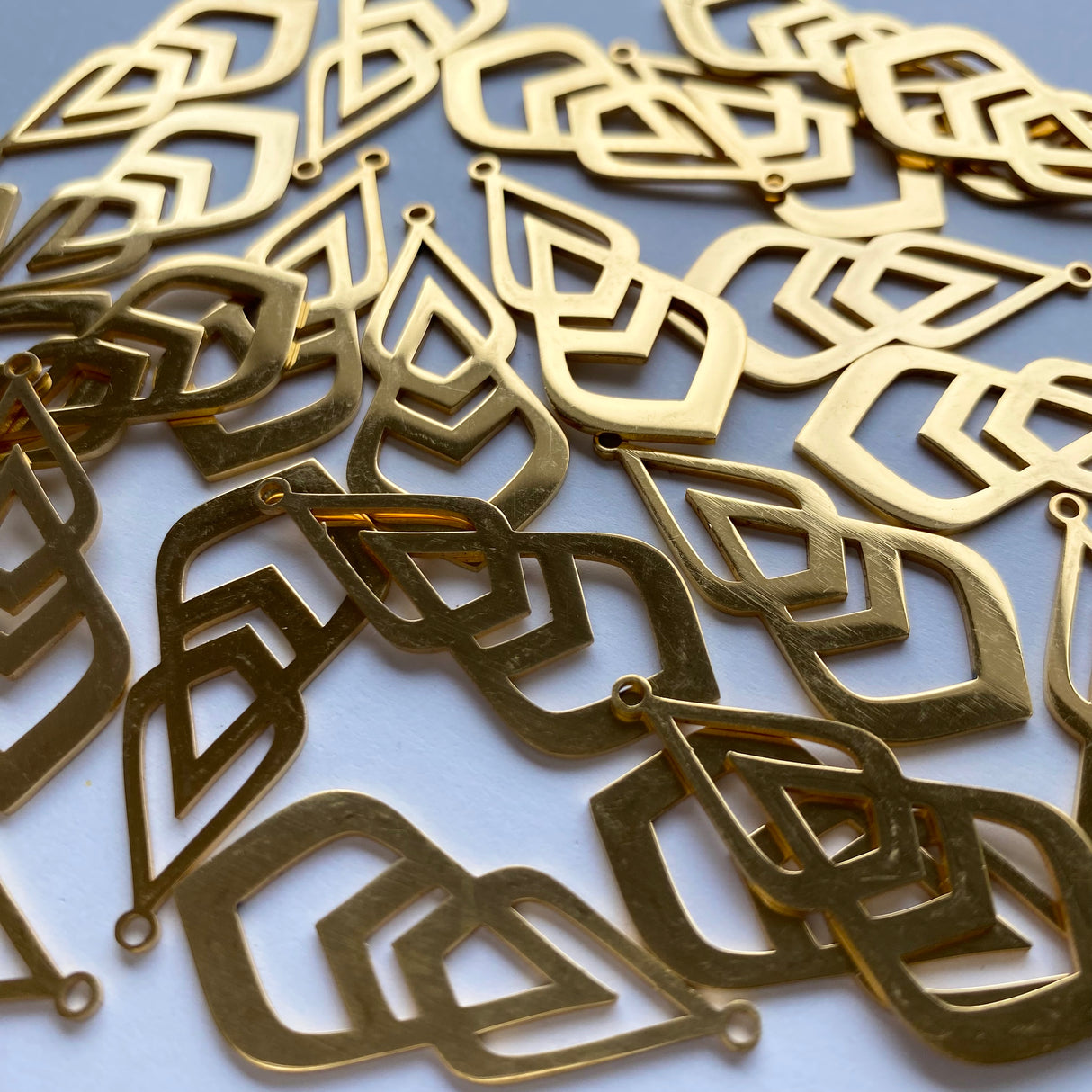 Double Drop Charms - Gold Plated Stainless Steel