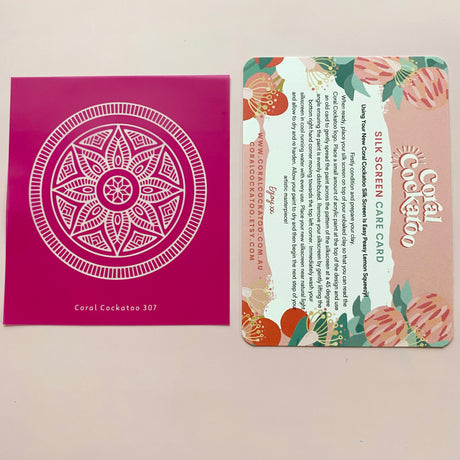 Sundial Mandala Trinket Dish (307) Silk Screen