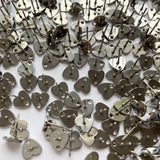 Heart Stud Topper - Stainless Steel