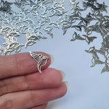 Songbird Charms - Stainless Steel - 10 pack