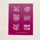 Keep Calm and Drink Tea (313) Silk Screen