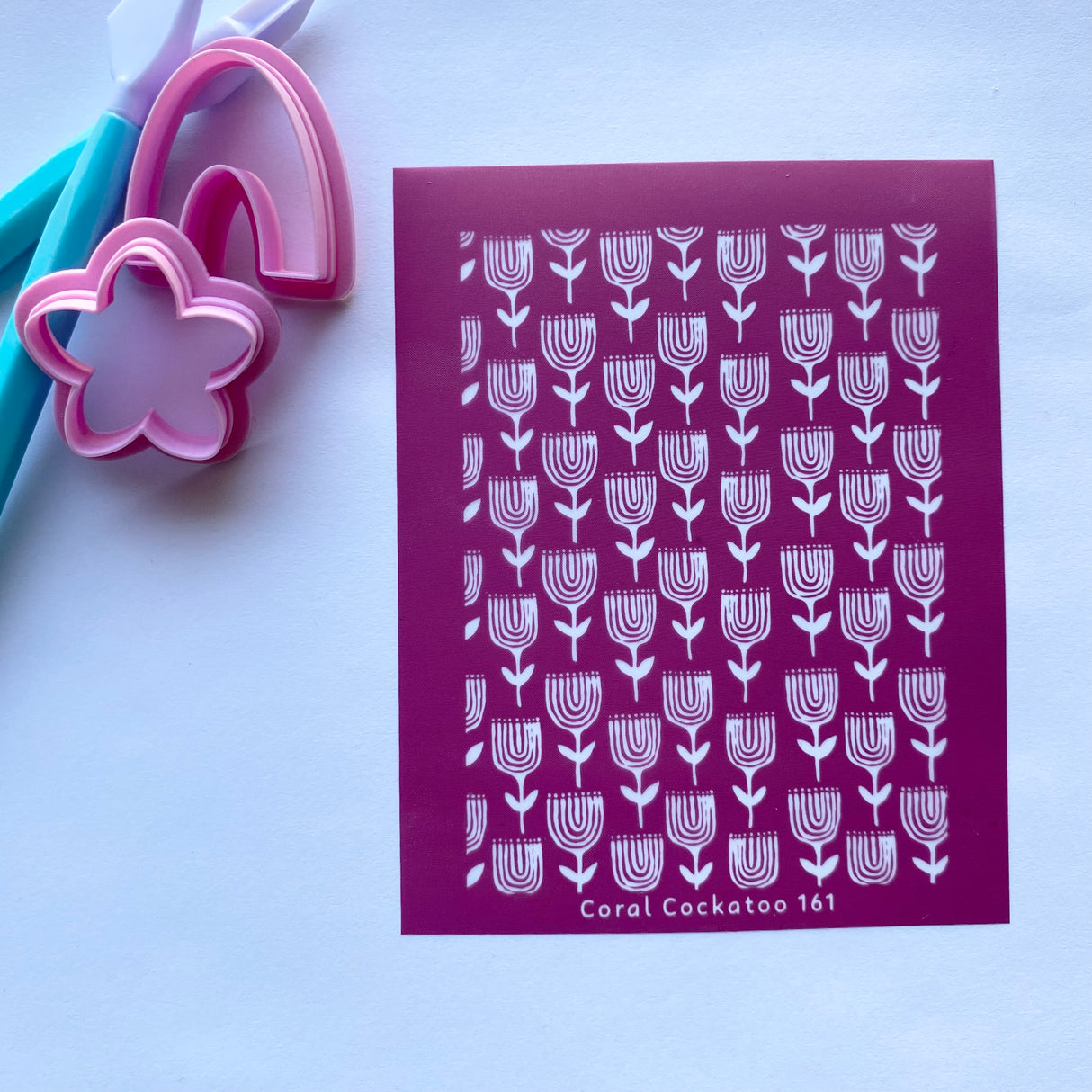 Bohemian Tulips Silk Screen 161