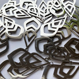 Double Drop Charms - Stainless Steel