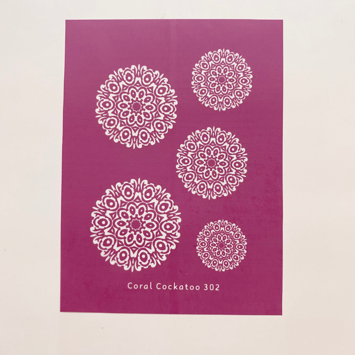 Abstract Pattern Mandala Earrings (302) Silk Screen