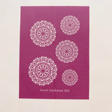 Abstract Pattern Mandala Earrings (302) Silk Screen