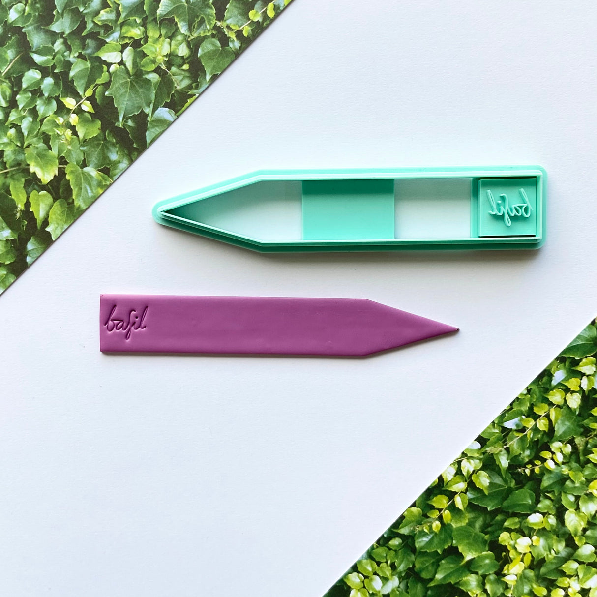 Herb Garden Stake and Stamps