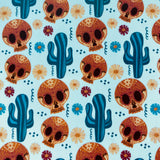 Sugar Skulls & Cacti Waterslide Transfer Decal