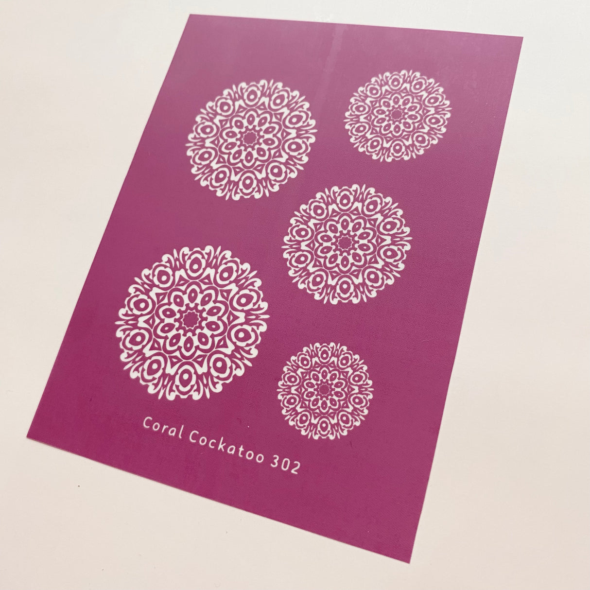 Abstract Pattern Mandala Earrings (302) Silk Screen