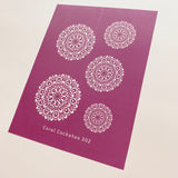 Abstract Pattern Mandala Earrings (302) Silk Screen