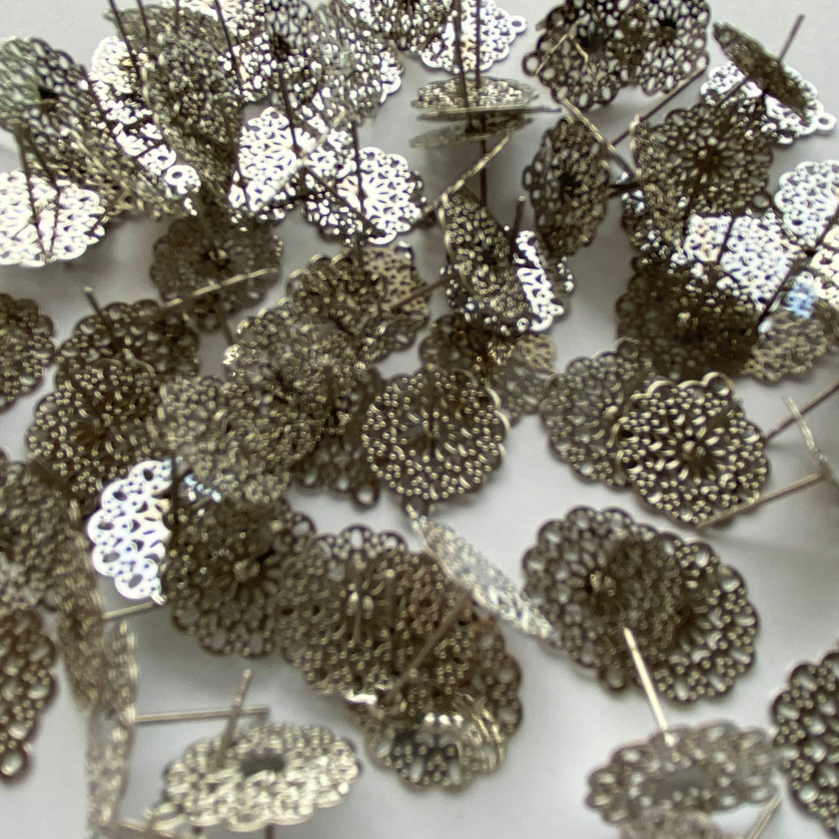 Lace Stud Topper - Stainless Steel